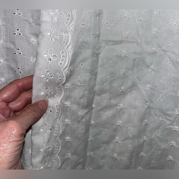 Vintage White Eyelet Coverup Top - Picture 3 of 10